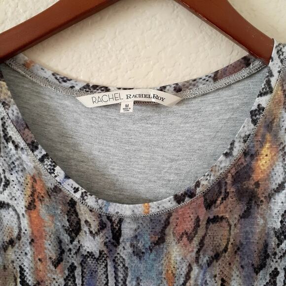 Rachel Rachel Roy Snake Print Drape Back Sleeveless Dress - Picture 3 of 6